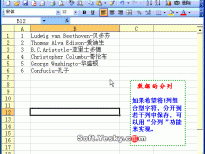 Excel中如何数据分列的动画教程