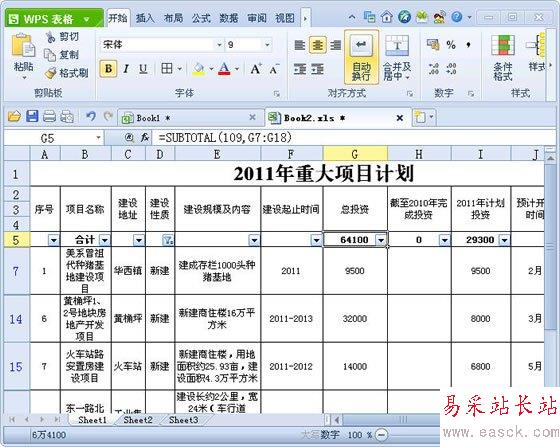 WPS表格中实现分类快速求和方法