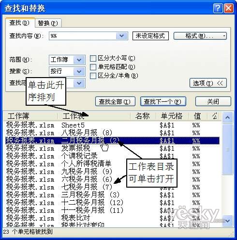 两种方法在Excel2007中轻松找到指定工作表_www.knowsky.com