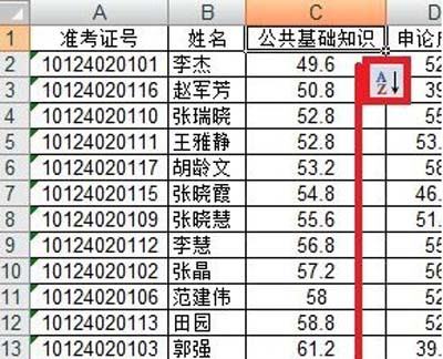 Excel表格如何排序8