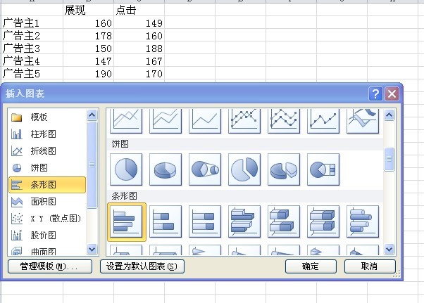 excel2010双向条形图制作