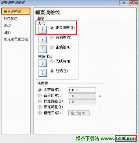 Excel2010图表怎么显示误差线