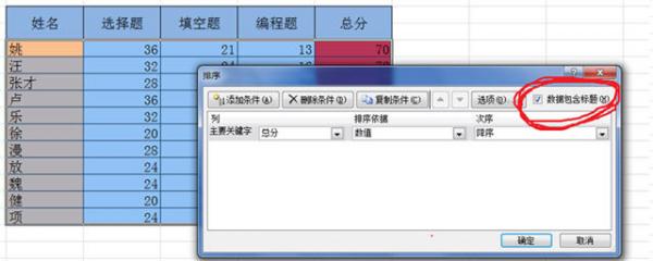 excel2010数据排序方法