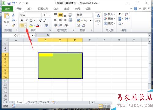 Excel2010中添加区域颜色看不到网格线解决方法