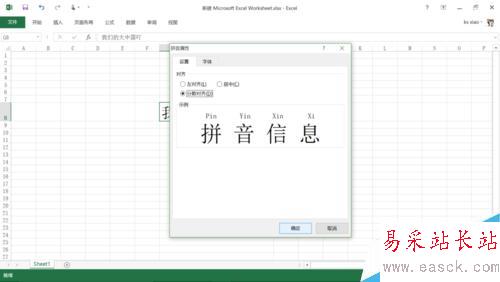 如何给Excel中的汉字加上拼音