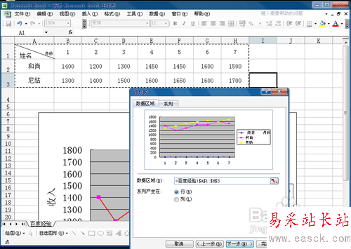 怎么使用excel制作折线图