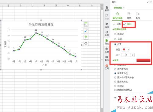 EXCEL2007怎么简单绘制折线图