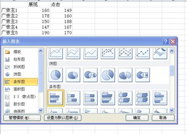 excel2010双向条形图制作