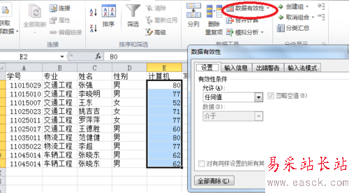 2010Excel技巧大全：数据有效性