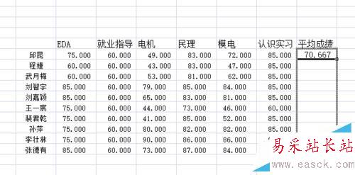 excel怎样计算平均值？怎样拖放单元格填充？