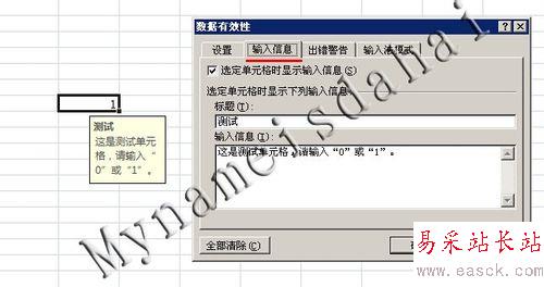 Excel 数据输入有效性（限定输入数据）