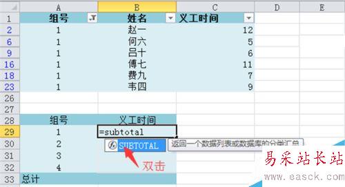 Excel 2010如何加总已筛选项？