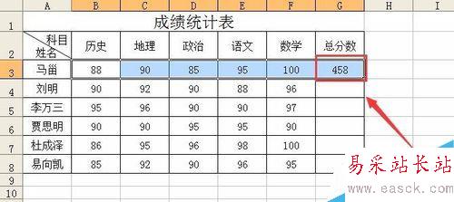 excel自动求和的应用