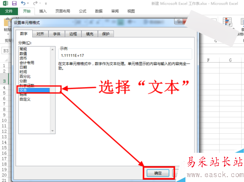 EXCEL中怎么输入身份证号 变成E+17怎么办