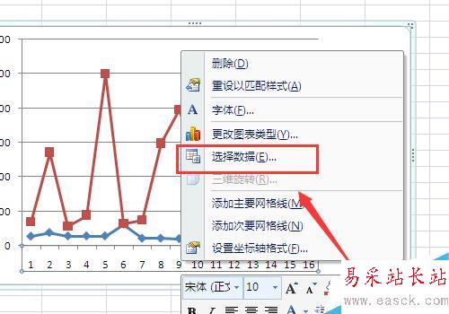 Excel制作折线图怎么修改横坐标