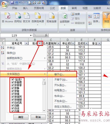 怎样在excel中筛选？