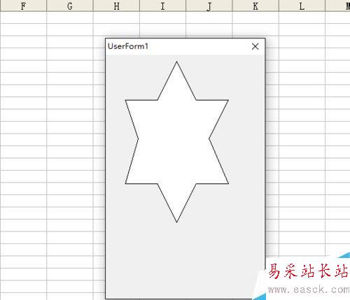 excel怎么画六角星
