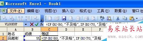 怎样让EXCEL自动根据学生成绩分出优、良等级？