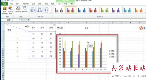 excle中设置图表标题X轴和Y轴的数值教程