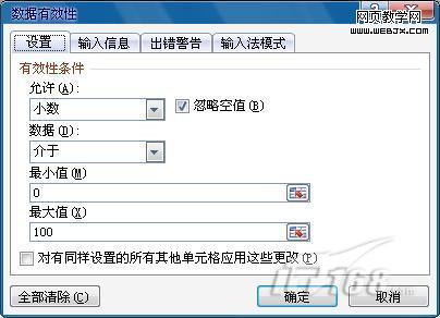 Excel 2010数据有效性的妙用实例2则