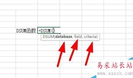 Excel中如何使用DSUM函数？