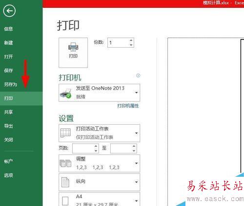 如何使用excel2003打印图表？