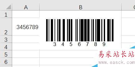 Excel制作条形码的方法