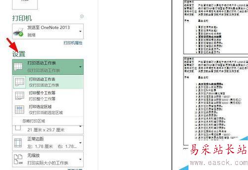 如何使用excel2003打印图表？