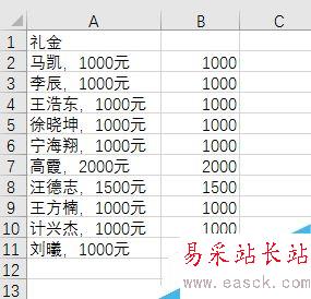 Excel如何批量提取单元格中的数值