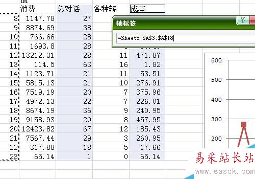 Excel制作折线图怎么修改横坐标