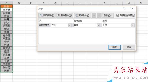 office教学—Excel 2016按笔画进行排序