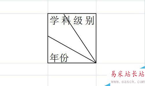 Excel 斜表头的做法