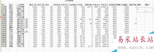 excel中如何制作工资条