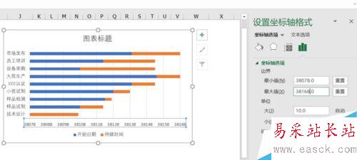 EXCEL2016怎么做甘特图？EXCEL2016甘特图制作教程