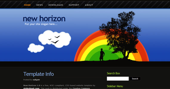 new-horizon-xhtml-css-模板