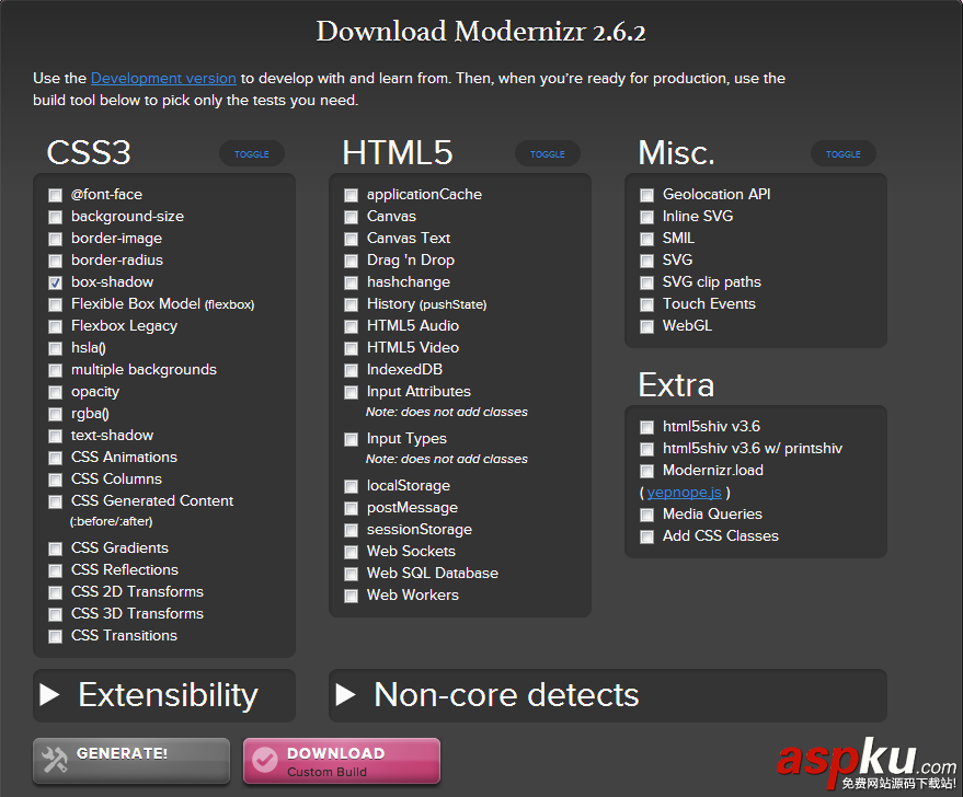 Modernizr：HTML5和CSS3的开发利器