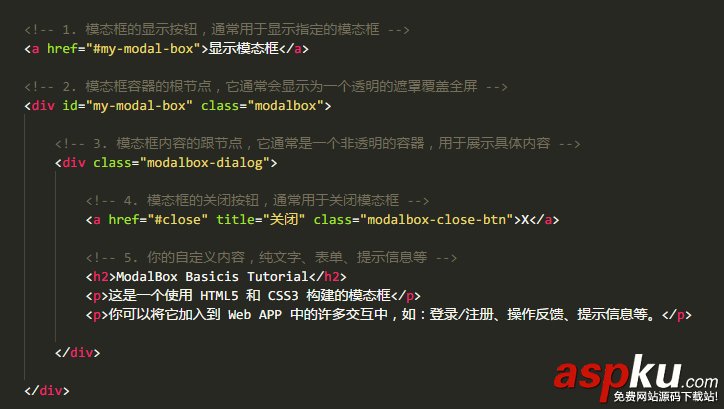 HTML5,模态框,CSS3