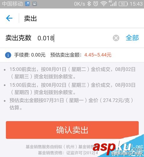 支付宝,黄金