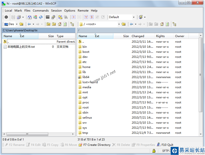 WinSCP 窗口