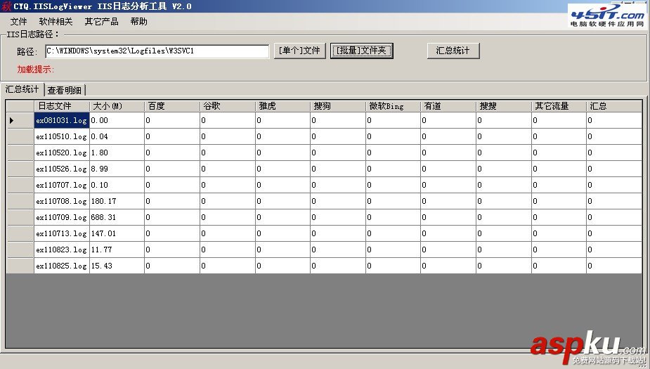 IIS日志分析工具(点格IIS日志分析器)使用图文教程