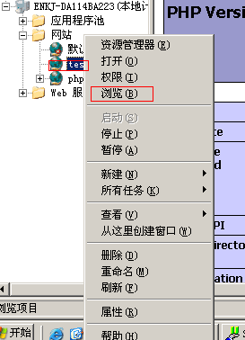 Windows2003系统iis搭建网站