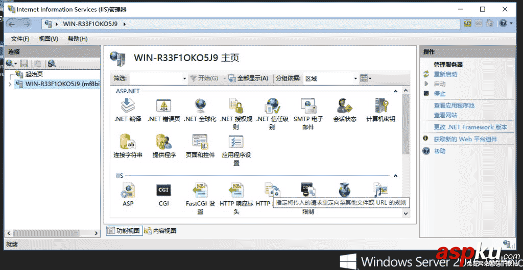 IIS10,环境