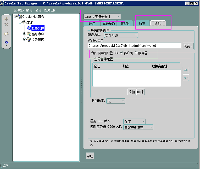 oracle,net,manager,数据传输安全