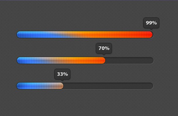 送福利！26个设计精美进度条PSD免费下载
