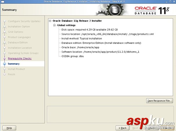 Linux系统（X64）安装Oracle11g完整安装图文教程另附基本操作