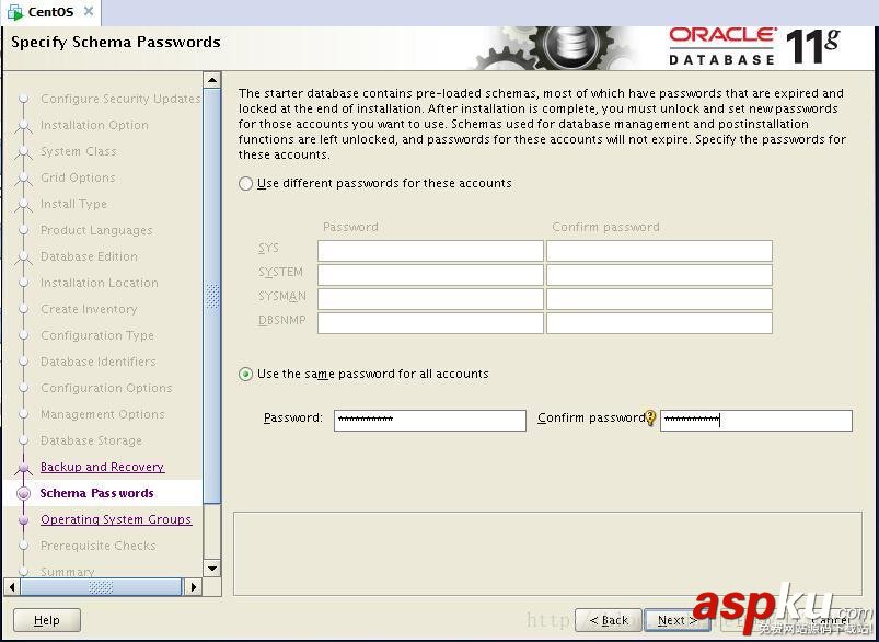 centos,Oracle11G,Oracle