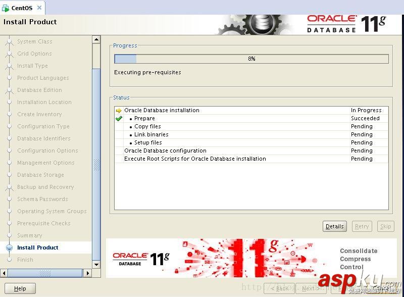 centos,Oracle11G,Oracle