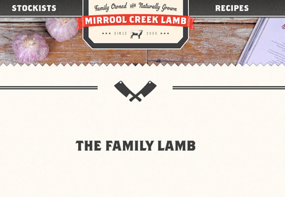 mirrool creek website design interface layout