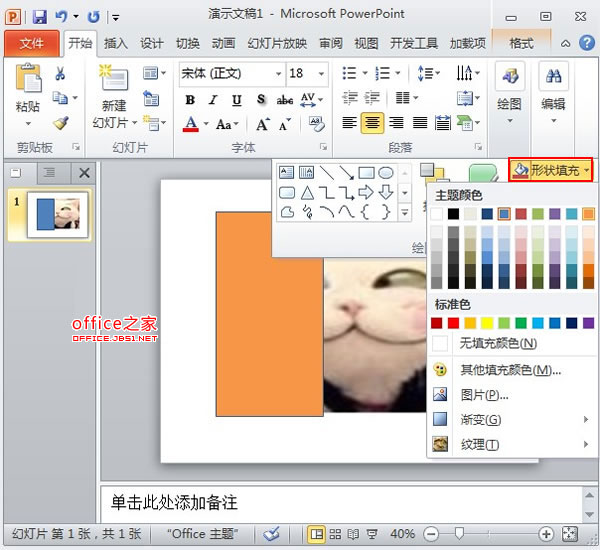 PowerPoint2010中图片的透明遮罩技巧