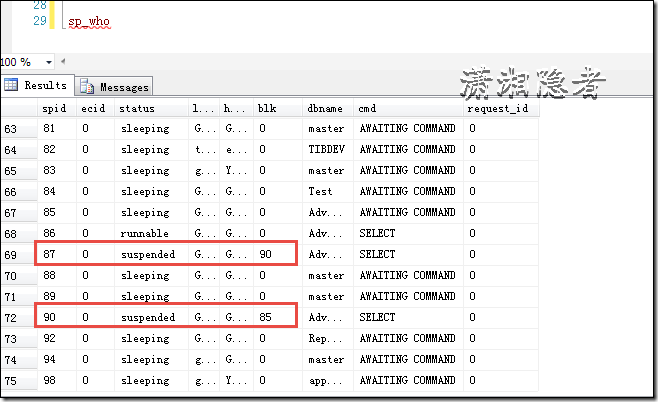 SQLServer,SELECT,阻塞